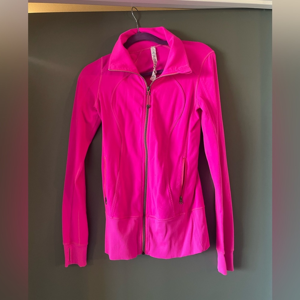 Lululemon hot pink workout jacket